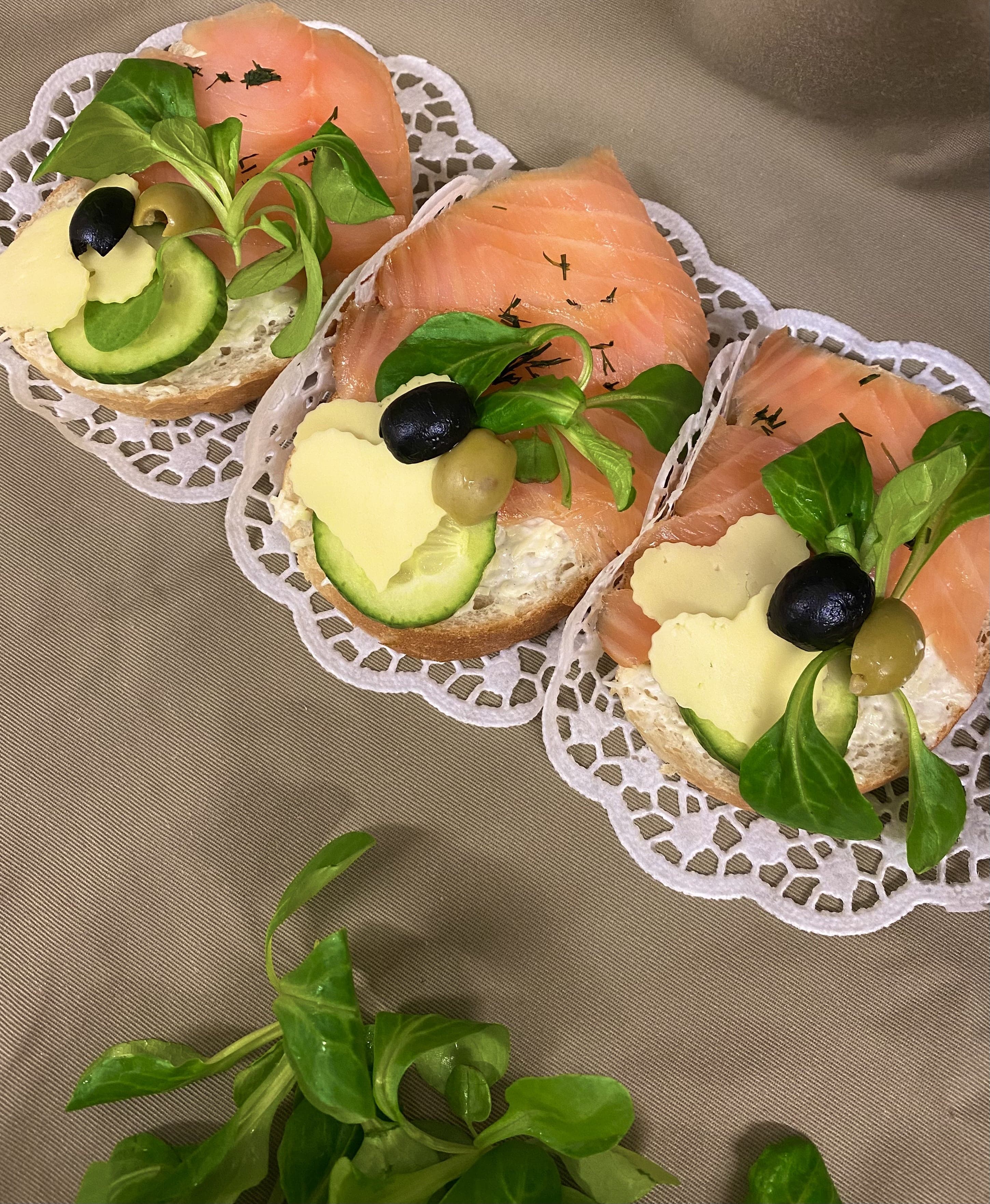 Lososový chlebíček