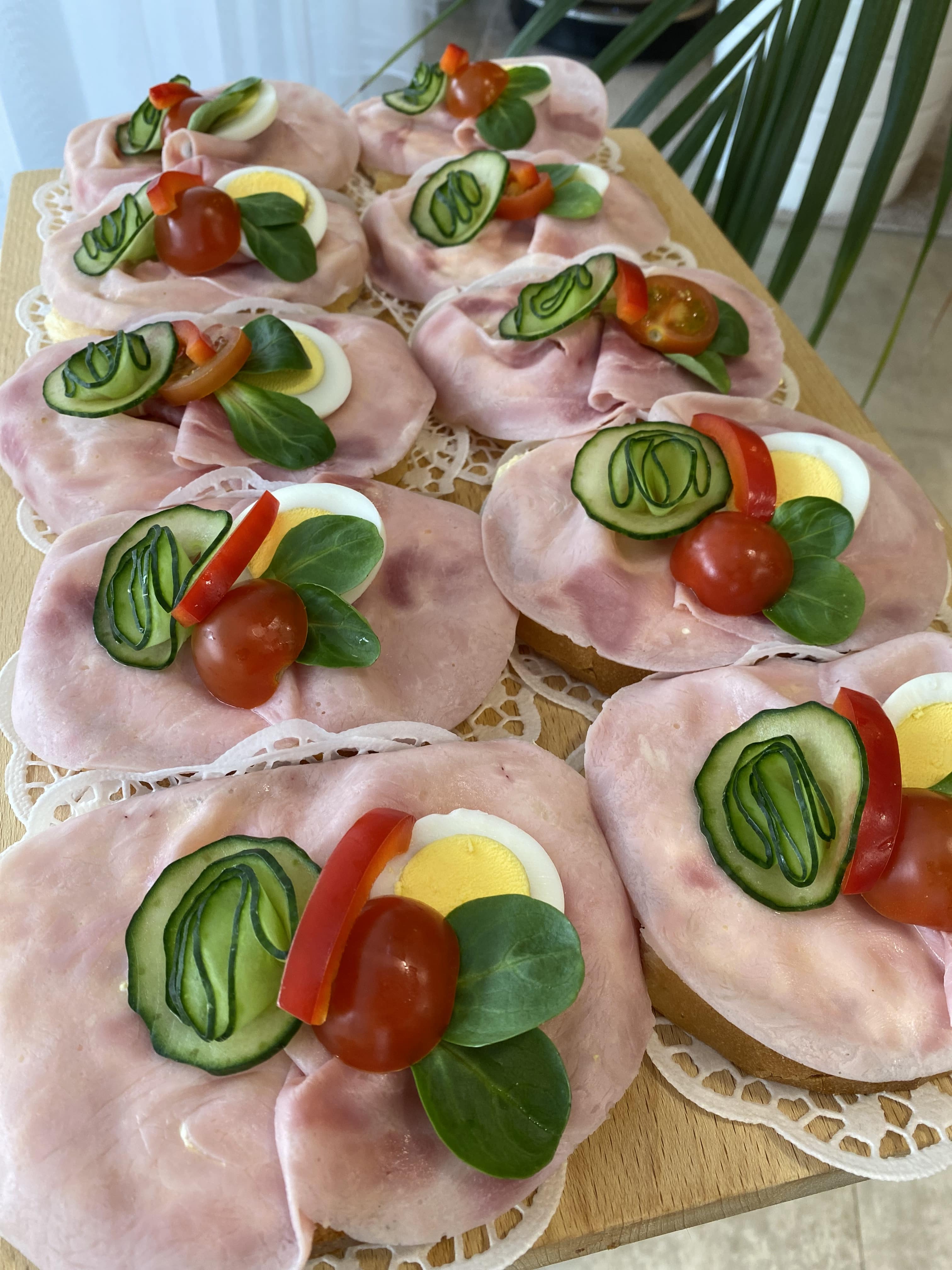 Šunkový chlebíček s pomazánkou